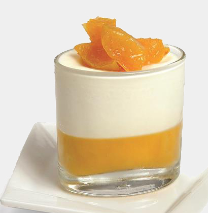 Yogurt Mousse con Compote di Pesche - Fabbri