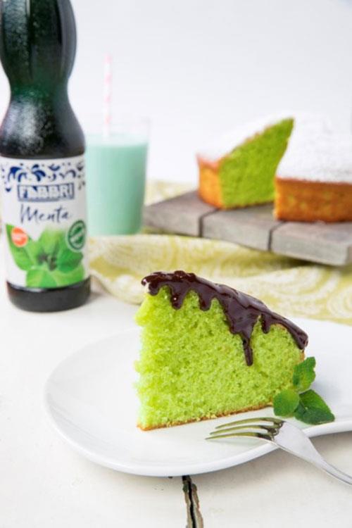 Soft mint cake