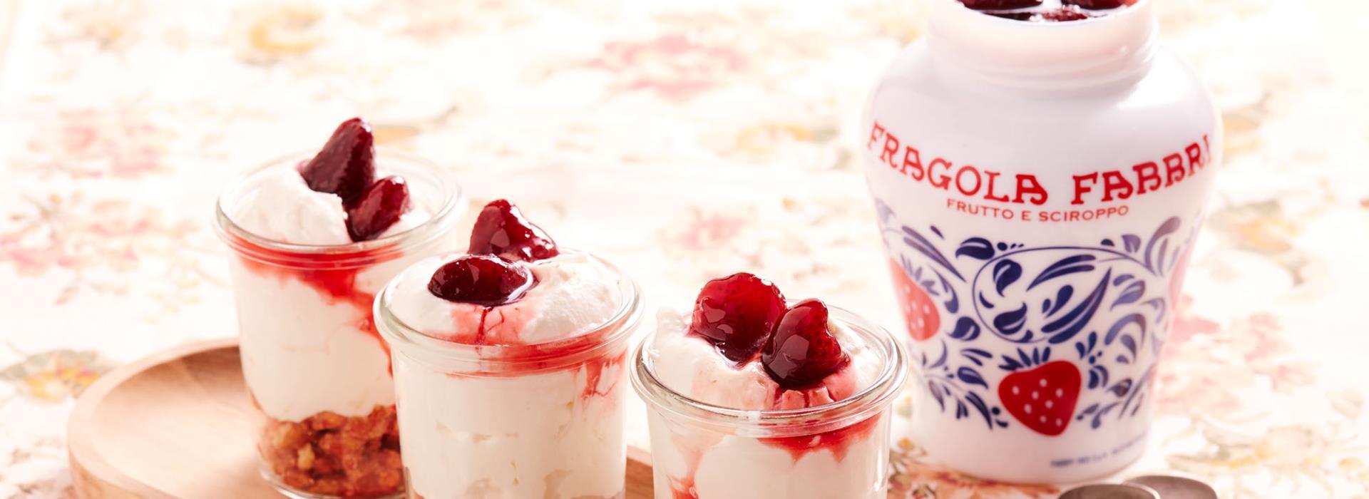 Can a single ingredient transform a recipe? We believe so. Try the mousse with ricotta and Fragola Fabbri.