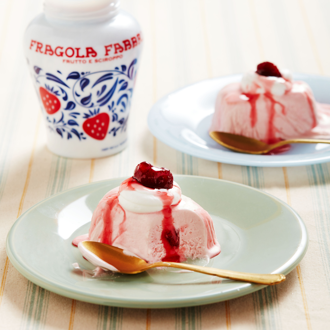Yoghurt Semifreddo with Fragola Fabbri