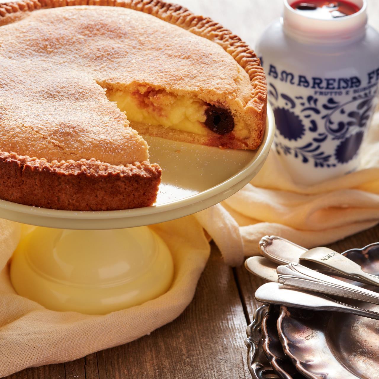 Cream cake with Amarena Fabbri